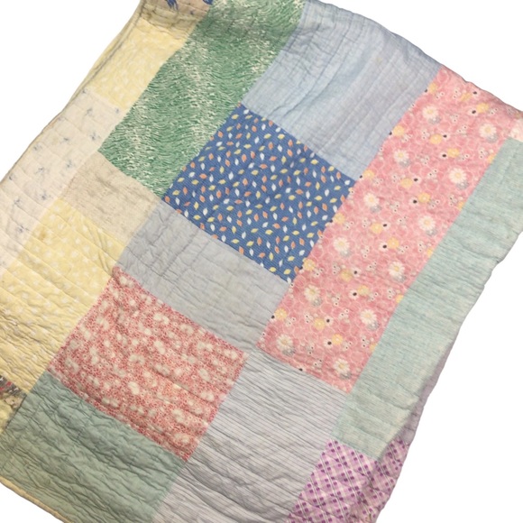 American Vintage Bedding Vintage 94s Hand Stitched Quilt Poshmark